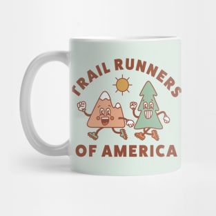 Trail Runners of America Retro Style Vintage Running Graphic Mug